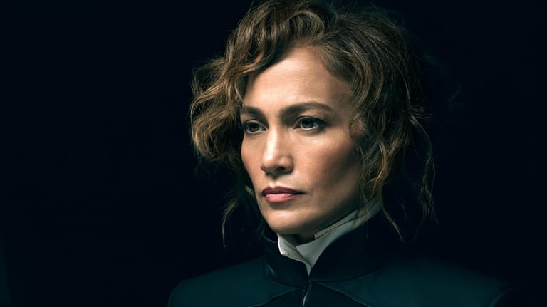 This image released by Netflix shows Jennifer Lopez in a...