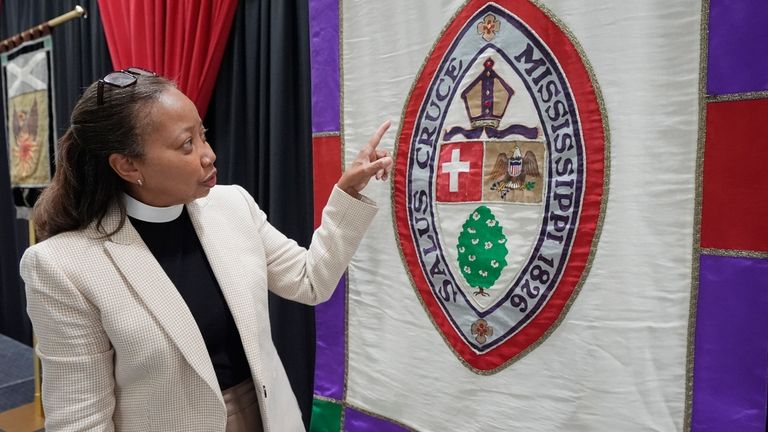 Rev. Dorothy Sanders Wells, a native of Mobile, Ala., explains...