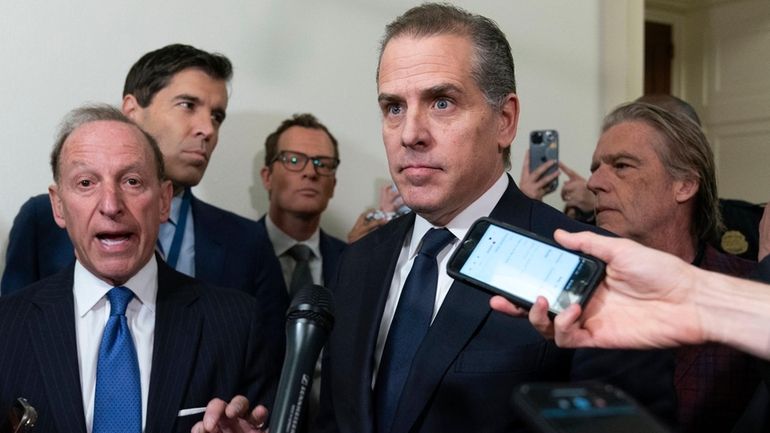 Hunter Biden, President Joe Biden's son, accompanied by his attorney...