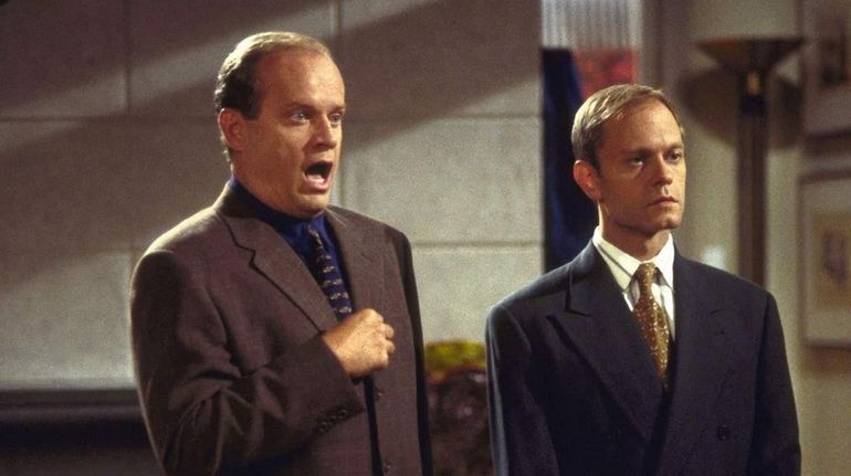 Kelsey Grammer, left, as Frasier Crane, and David Hyde Pierce,...