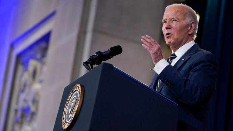 President Joe Biden delivers remarks at the White House Tribal...