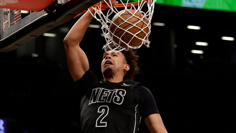 Cam Johnson of the Brooklyn Nets is a restricted free agent...