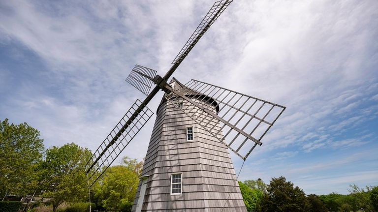 The Hook Windmill on the green in East Hampton. Built...