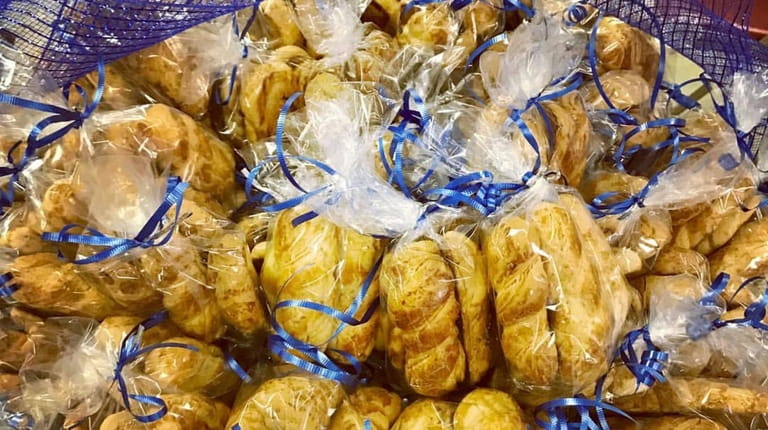 Koulourakia are braided butter cookies traditionally served at Easter.