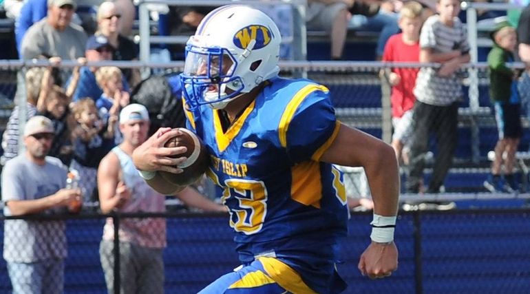 West Islip's Drew Cestaro runs for a touchdown.