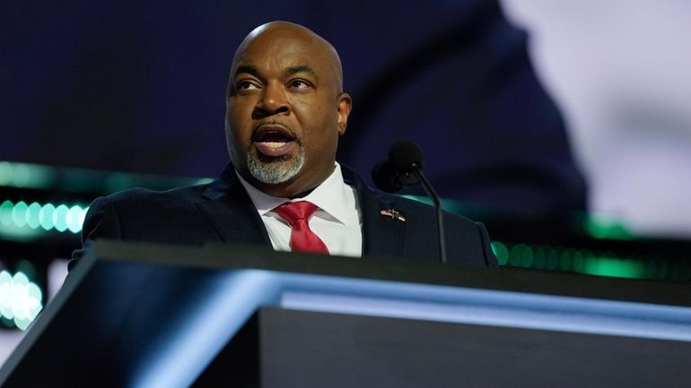 Lt. Gov. Mark Robinson, R-NC., speaks during the Republican National...