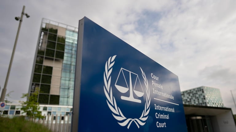 Exterior view of the International Criminal Court, or ICC, in...