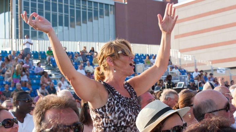 Eddie Money performs at the Empire City Casino summer concert...