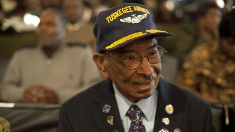 Tuskegee Airman Victor Terrelonge attends Hempstead Town's annual African-American History...