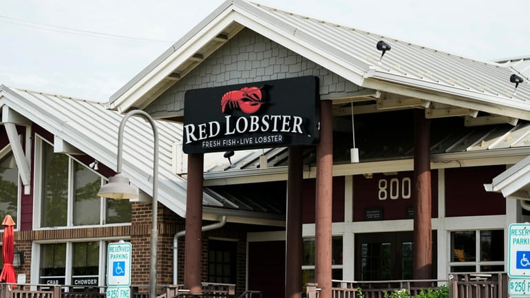 A Red Lobster restaurant is seen in Schaumburg, Ill., Monday,...