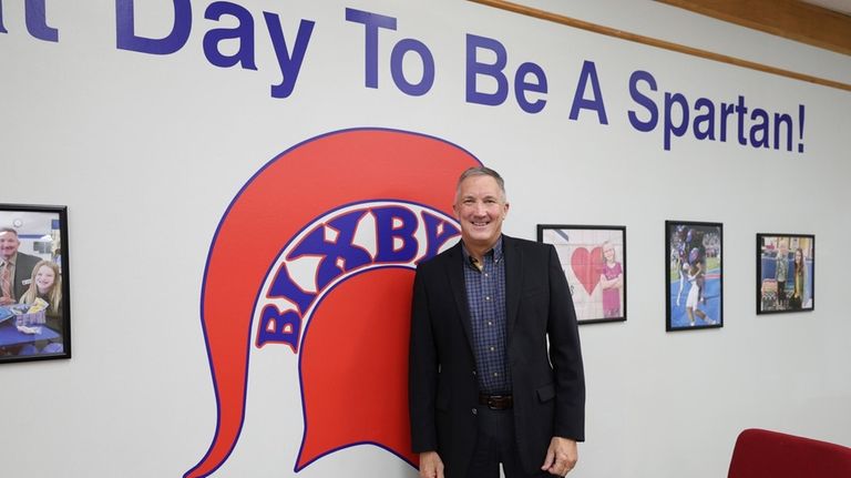 Rob Miller, superintendent of Bixby Public Schools, poses on Monday,...