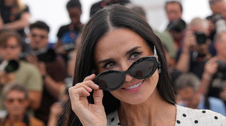 Demi Moore poses for photographers at the photo call for...
