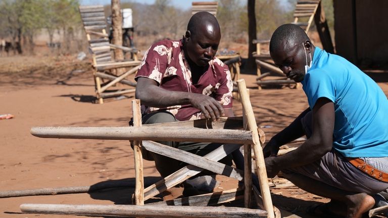 Tembanechako Mastick, a former poacher who now teaches conservation, makes...