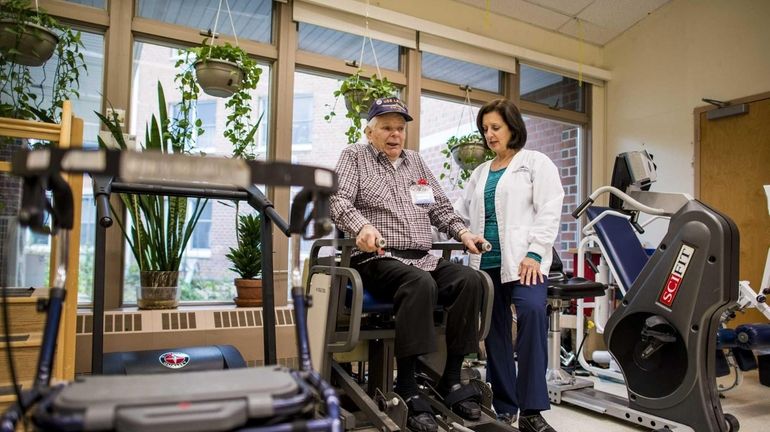 Arthur Fust receives Physical Therapy at Stony Brook's Long Island...