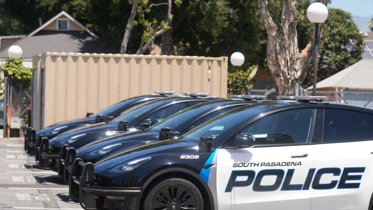 The nation's first all-electric police car fleet is launched with...