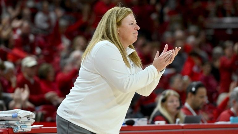 UCLA coach Cori Close reacts on the sideline during the...