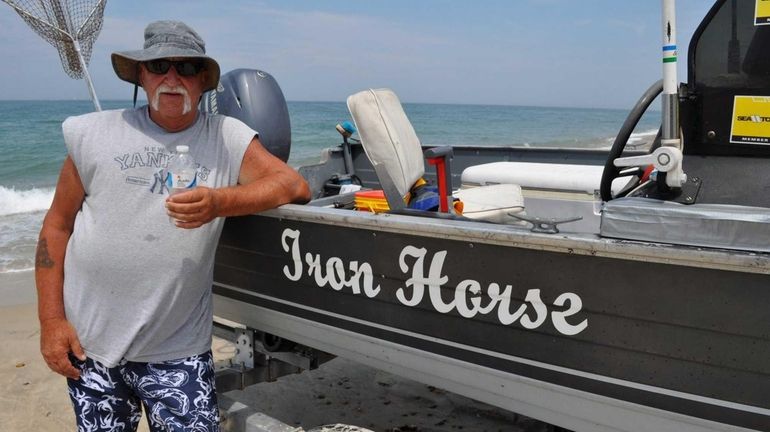 Billy Lomnicki, president of the L.I. Beach Buggy Association, organizes...