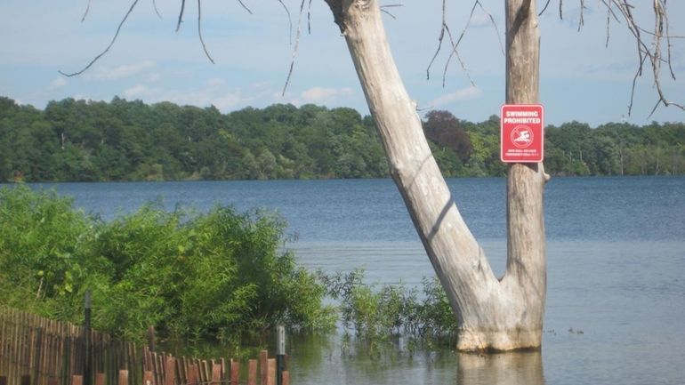 A view of Lake Ronkonkoma at Lake Ronkonkoma County Park....