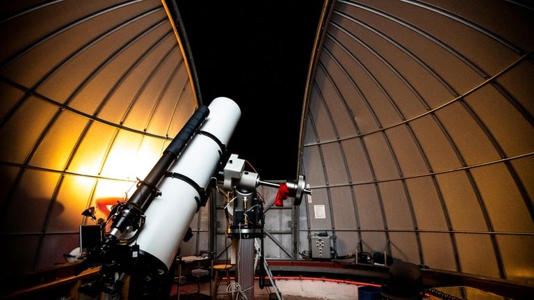 The main obsevatory dome at Custer Institute and Observatory in...