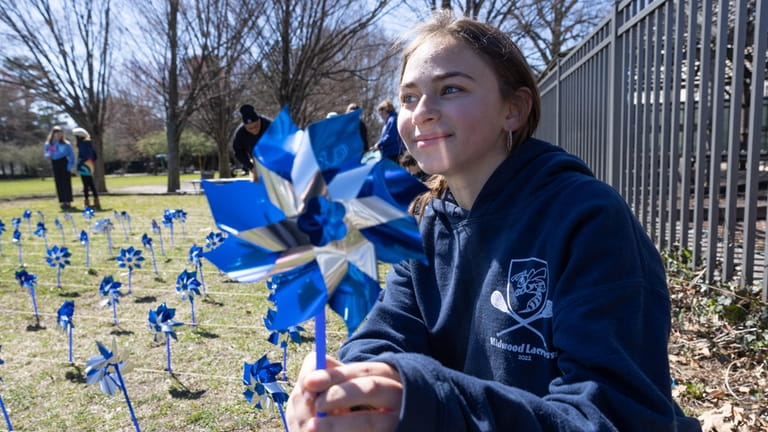 Shayna Blumenfeld, 15, of Port Washington, a 10th-grader at Paul...