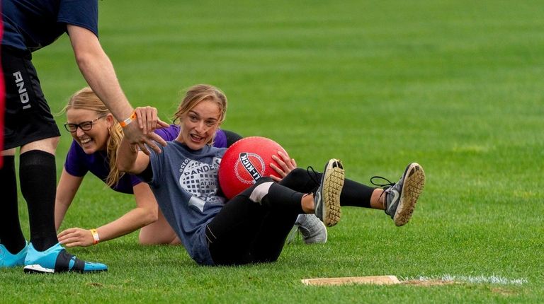 Fifteen teams participated in LI Kick's kickball game at the Bethpage...