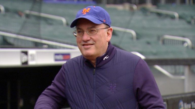 New Mets owner Steve Cohen at Citi Field for a...