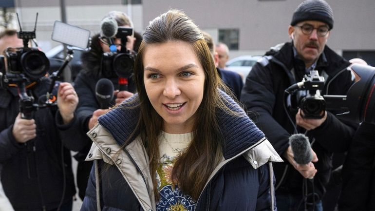 Former WTA number 1 tennis player Simona Halep of Romania...