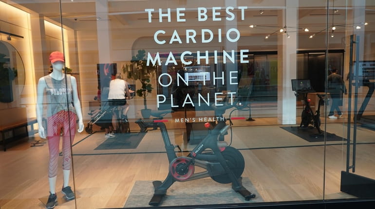 Peloton opened a 2,400-square foot store in Roosevelt Field in...
