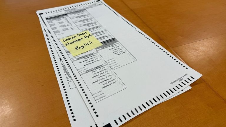 The new two-page ballot that Arizona voters will have to...