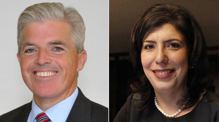 Suffolk County Executive Steve Bellone and Nassau County District Attorney...