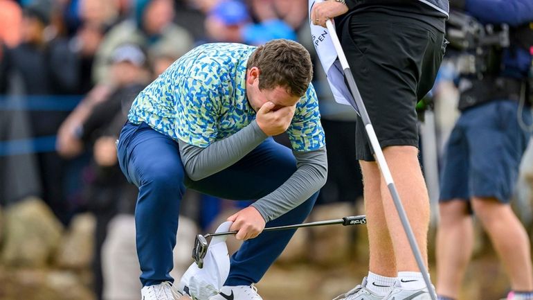 Robert MacIntyre becomes emotional after winning the Genesis Scottish Open...