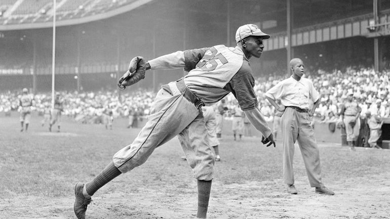 In this Aug. 2, 1942, file photo, Kansas City Monarchs...