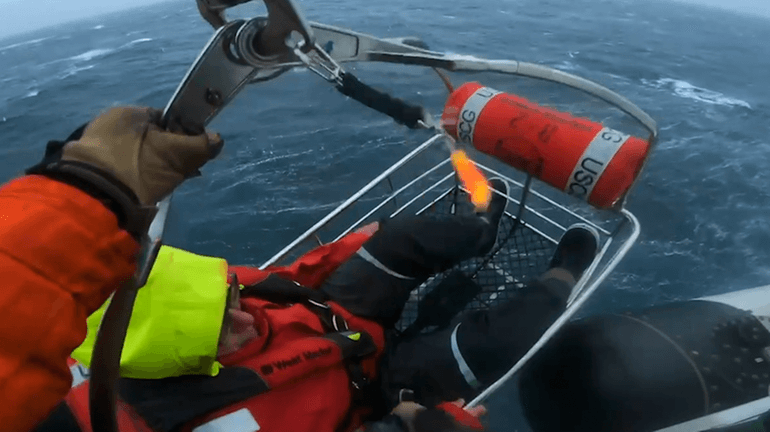 sailboat rescue at sea