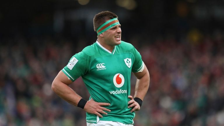 CJ Stander during the Six Nations rugby union international between...