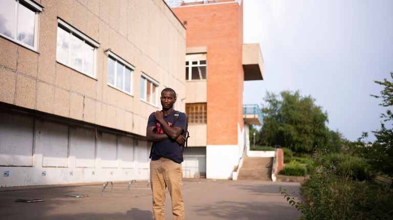 Omar Diallo, a 22-year-old migrant from Guinea in West Africa,...