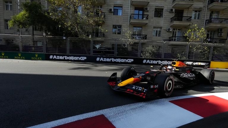 Red Bull driver Max Verstappen of the Netherlands in action...