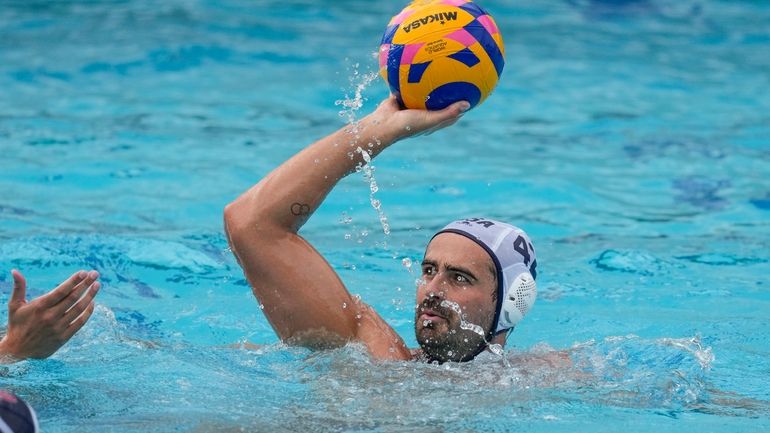 U.S. Men's Olympic Water Polo team captain center Ben Hallock...