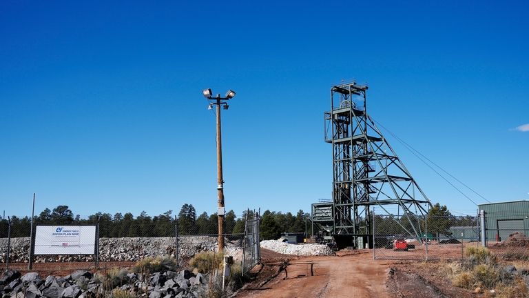 The front entrance at the Energy Fuels Inc. uranium Pinyon...