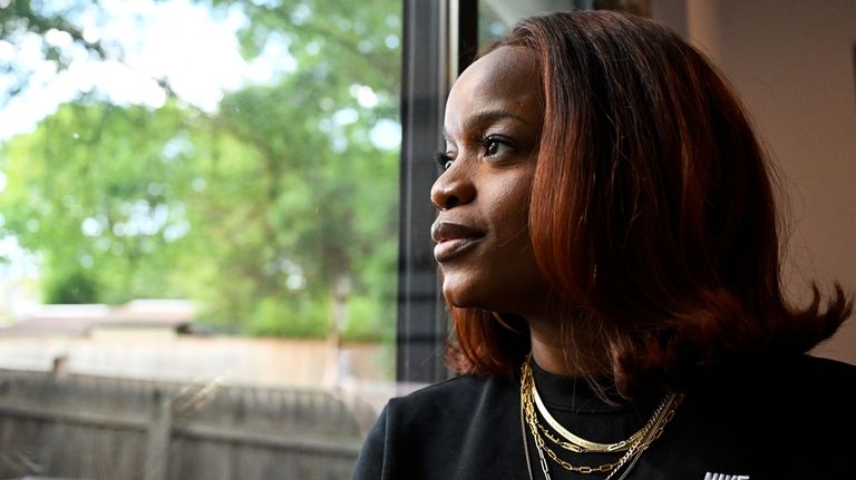 Ferguson activist Brittany Packnett-Cunningham poses for an image, Saturday, Sep....