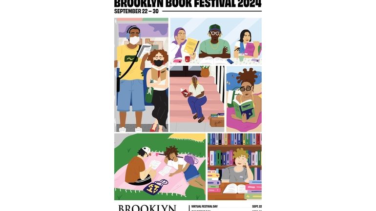 This image shows promotional art for the the Brooklyn Book...