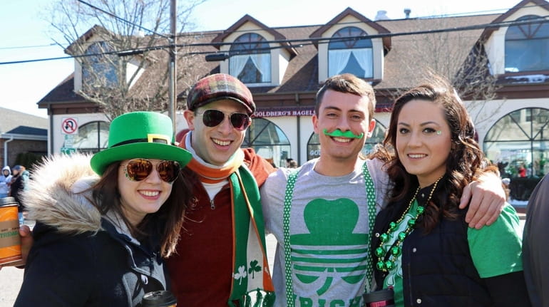 Revelers at the 51st annual Westhampton Beach St. Patrick's Day...