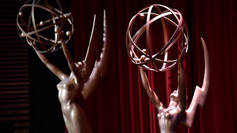 Emmy statues appear on stage at the 70th Primetime Emmy...