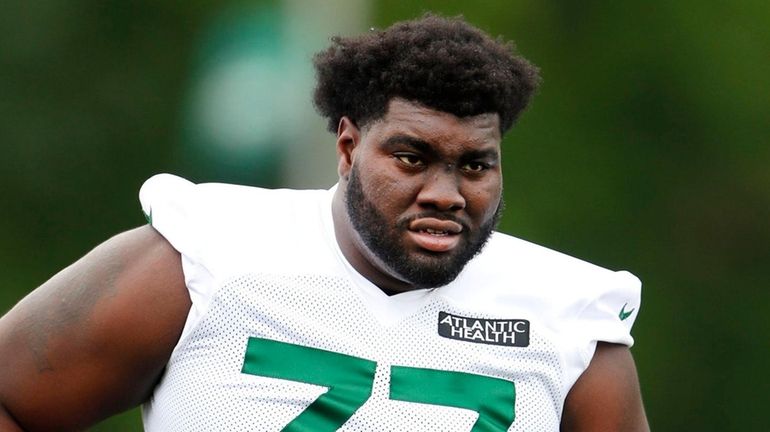 Jets' Mekhi Becton: 'I'm at a good weight right now' - Newsday