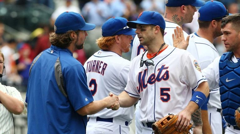 New York Mets - David Wright, Terry Collins and R.A. Dickey were