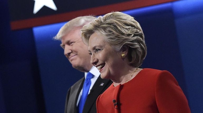 Republican presidential nominee Donald Trump and Democratic presidential nominee Hillary...