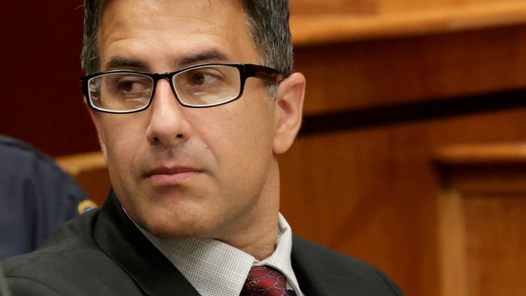 Michael Valva, inside Suffolk County Court in Riverhead on Monday,...