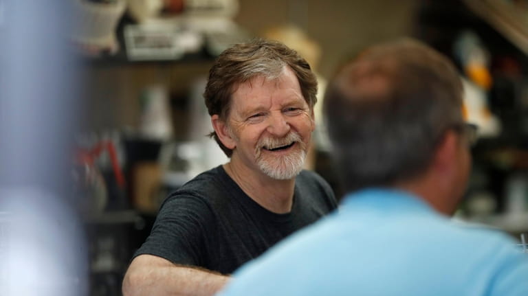 Baker Jack Phillips, owner of Masterpiece Cakeshop in Lakewood, Colo.,...