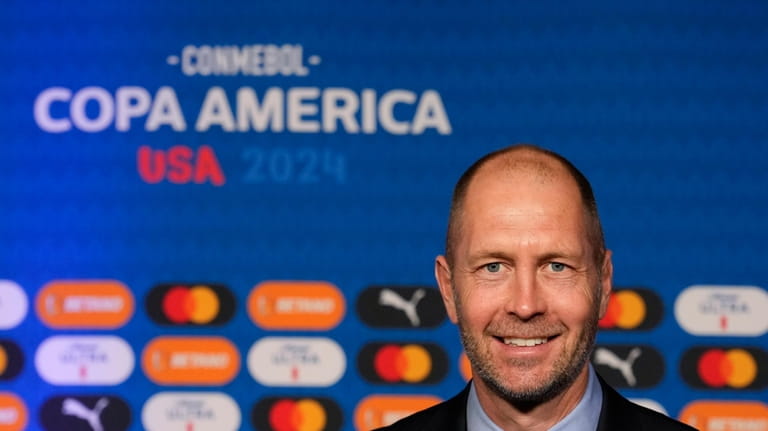 United States soccer coach Gregg Berhalter arrives to the draw...