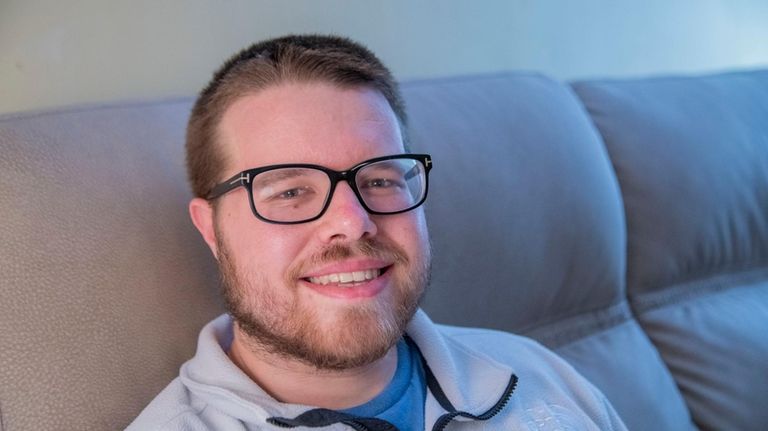 Christopher Tock, at his family's Seaford home on Feb. 7,...