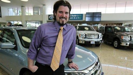 Beau Boeckmann, vice president of Los Angeles-based Galpin Motors, poses...